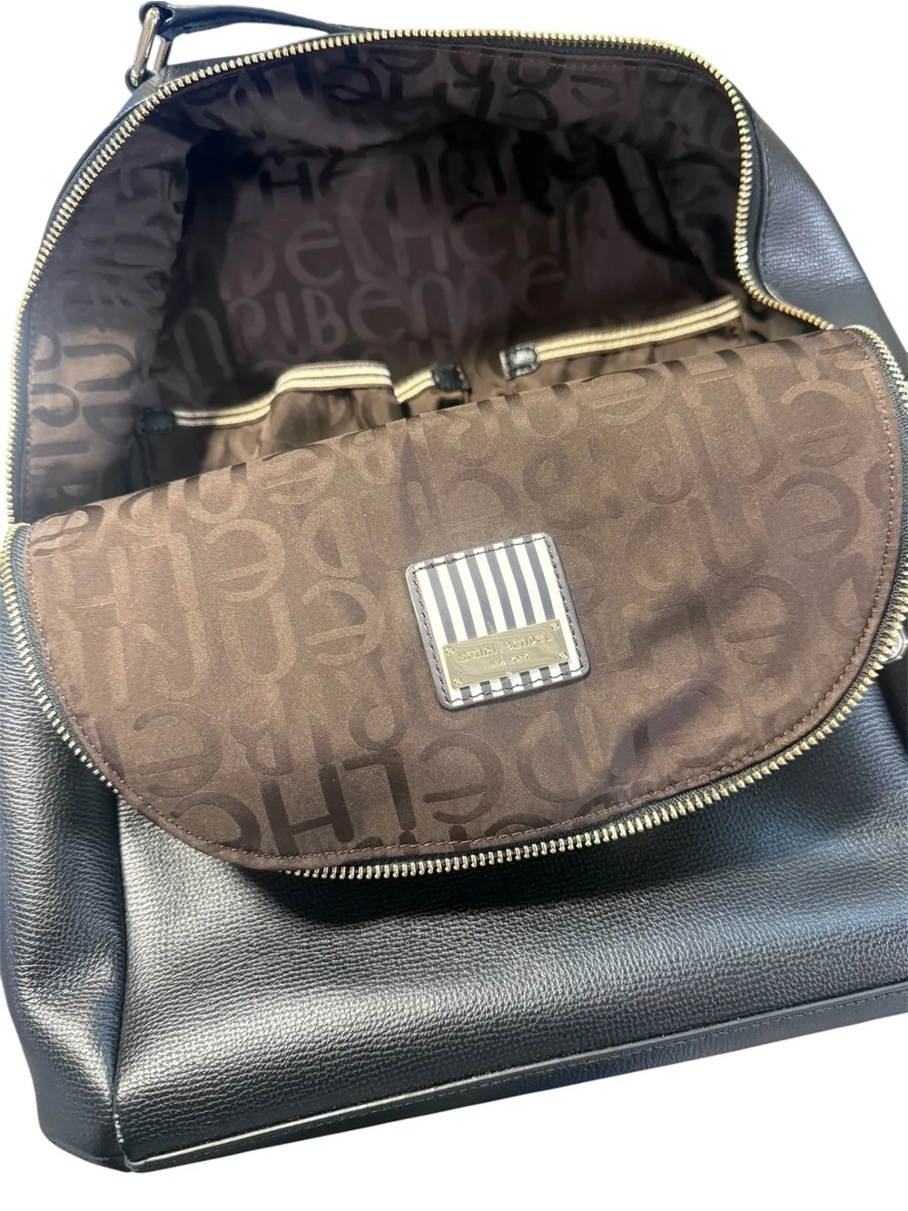 NWOT! henri bendel  Backpack in Black Saffiano Leather